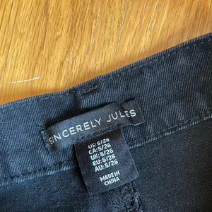 Sincerely Jules Women’s Black Denim Cargo Maxi Skirt Size 5/26 NWT thumbnail 6