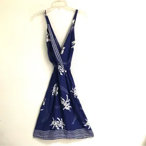 Vintage 70’s‎ Young Edwardian spaghetti strap surplus Hawaiian print sundress S* thumbnail 8