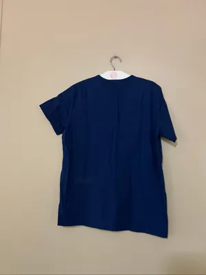 Cherokee Workwear Blue Button Up Scrub Top Size XS Womans thumbnail 6