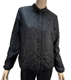 Nike Womens Quilted Black Jacket Size L Black Primaloft Insulated Lightweight‎ thumbnail 1