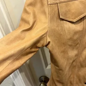 Bolsa Leather Jacket Tan Nude Beige size Medium‎ Brown thumbnail 8