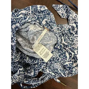 Free People Hula Tank Top Floral Blue Size Large thumbnail 10