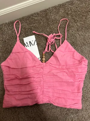 ZARA Linen Top thumbnail 2