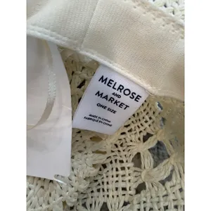 Melrose & Market Straw Hat Natural One Size NWT thumbnail 7