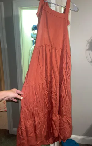 Summer Dress Orange Size M thumbnail 1