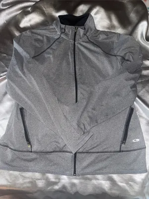 Women’s DUODRY+ XXL runs small fits like a L Gray Quarter-Zip Performance Jacket thumbnail 1