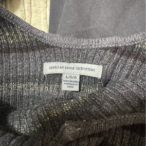 American Eagle Striped Knit Sweater Cami thumbnail 4