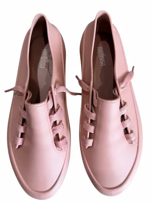 Melissa Ulitsa Sneakers Women’s Size 7 Pink Jelly Platform Slip On Preppy Summer thumbnail 14
