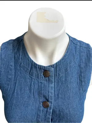Market & Spruce Yaz Denim Vest Blue Size 0 NWT STITCH FIX thumbnail 2