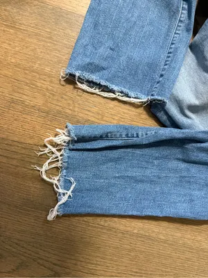 Mother The Hustler Ankle Fray Denim Jeans Size 28 thumbnail 13