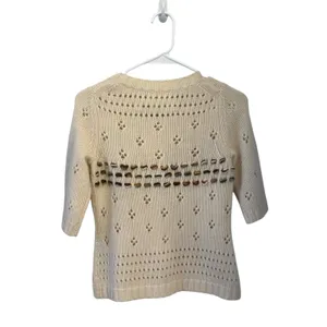 Field Flower Short Sleeve Snap Close Sweater/ Cardigan; Size Xs thumbnail 2