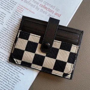 Wallet for Women Canvas Snap Closure Bifold Wallet Credit Card Coin Purse thumbnail 1