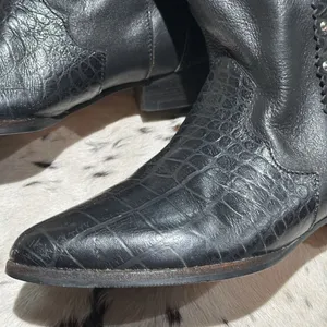 Marc‎ Alpert 100% Leather Western Studded Boots Burning Man Size 8.5 T1 thumbnail 2