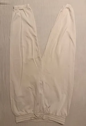 H&M Cream Joggers Sweatpants L thumbnail 1