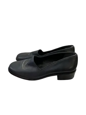 Nine West Darwin Loafer Pumps Low Block Heel Navy Black 6M thumbnail 6