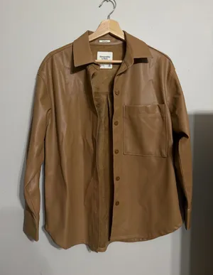 Abercrombie Leather Jacket thumbnail 1