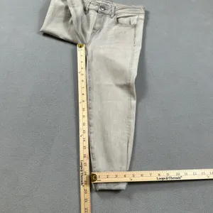 American Eagle Jeans Womens 2 Short Gray Jeggings Ankle Low Stretch Rolled Cuffs thumbnail 5