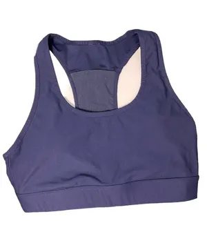 On the Go Medium Impact Sports Bra Size XL Navy Blue thumbnail 1