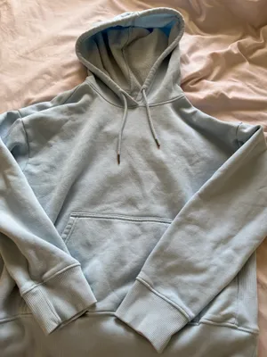 Light Blue Hoodie Size M thumbnail 3