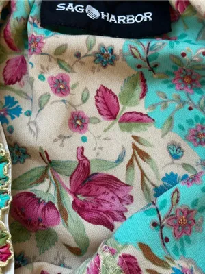 Sag Harbor Vintage Cottagecore Floral Midi Skirt Lace Trim Flowy Fairy Feminine thumbnail 3