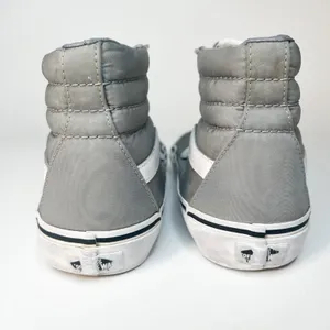 Vans Old Skool Grey Hi Top Skate Sneakers Shoes Grey Women 8 / Men 6.5 thumbnail 5