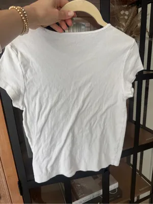 American Eagle cherry baby tee cropped top short sleeve now coquette thumbnail 4