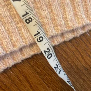 American Eagle pink cropped mock neck knit sweater thumbnail 7