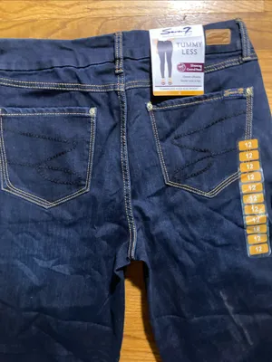 Seven7 Dark Wash tummyless Jeans - women’s size 12 nwt thumbnail 6