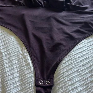 Express Deep Purple Wrap Bodysuit thumbnail 5