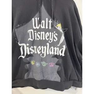 Disneys Disneyland Tinker Bell Hoodie 1X XL Oversized Cozy Disneycore Sweatshirt thumbnail 2