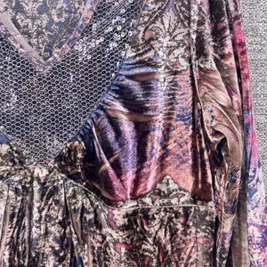 Style & Co Vintage Whimsigoth‎ Velvet Blouse Purple Medium thumbnail 7