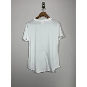 PINK Victoria’s Secret White Sleep Tee Lounge Pajama Top Medium thumbnail 2