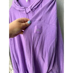 Alo Yoga Alolux Soho Cozy Hoodie purple women's large thumbnail 3