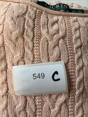 Ralph Lauren Pink Cable-Knit Crewneck Sweater thumbnail 8