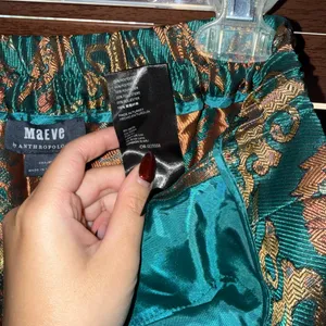 NWT $148 Anthropologie x Maeve Melyssa Floral Print Jacquard-Finish Trouser S thumbnail 9