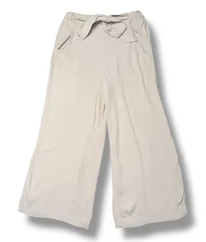 Wilfred Wide Leg Tie Waist Pants Womens‎ Small Beige Excellent Viscose Rayon thumbnail 1