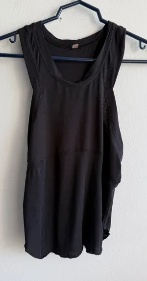Free People Movement Womens Black Racerback Tank Top Panelled Activewear Size M thumbnail 1