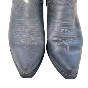 Sterling River 6.5 Gray Leather Cowgirl Western Boots Embroidered Mexico SRC 516 thumbnail 7