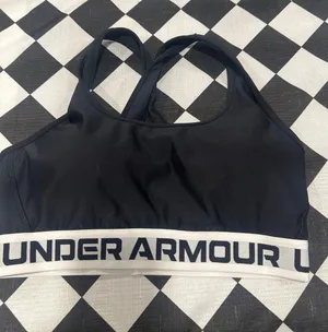 Under Armour sports bra criss cross style large EUC workout running women thumbnail 1