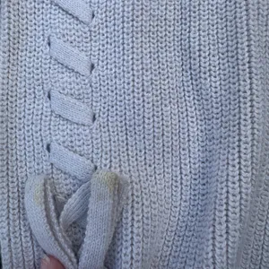 american eagle cream knit v-neck sweater thumbnail 8