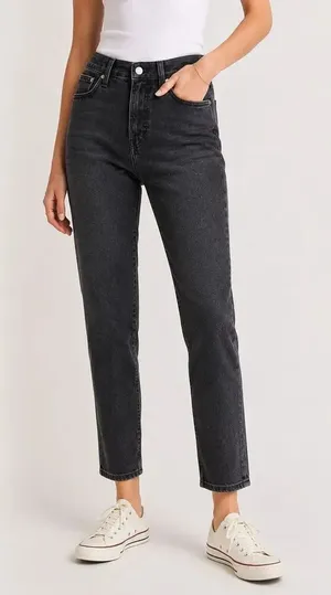 Madewell The Perfect Vintage Jean Black Wash Mom Jeans Size 25 thumbnail 1