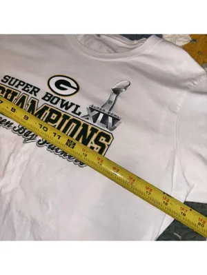 Green Bay Packers Womans 2XL Super Bowl XLV Champions White Graphic NFL Sports thumbnail 5