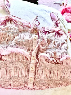 American Eagle Pink Crop Top thumbnail 2