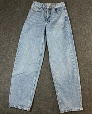 BDG Urban Outfitters High-Rise Baggy Jeans Light Wash Size 25 Wide Leg Denim thumbnail 1