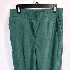 Halara Green Pastures Corduroy Wide Leg Casual Pants Women's‎ Large NWT Academia thumbnail 2