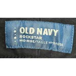 Old Navy Women Jeans Rockstar Mid-Rise Skinny Stretch Denim‎ Black Size 36 thumbnail 3