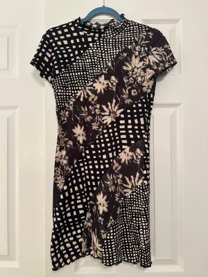 Urban Outfitters Nina Spliced Bodycon Mini Dress thumbnail 2