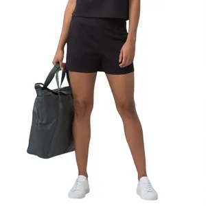 LULULEMON Shaped Away From The Body Solid Short 3" Women Sz 4 Black Athletic thumbnail 3