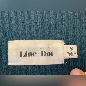 Line & Dot Women’s‎ Deep Teal Cowl Neck Sweater Size S thumbnail 5