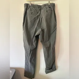 Old Navy Womens Large Gray High-Rise OG Chino Pants w/ Elastic Waist thumbnail 7